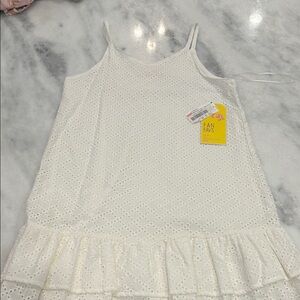 GB Girls White Eyelet Dress